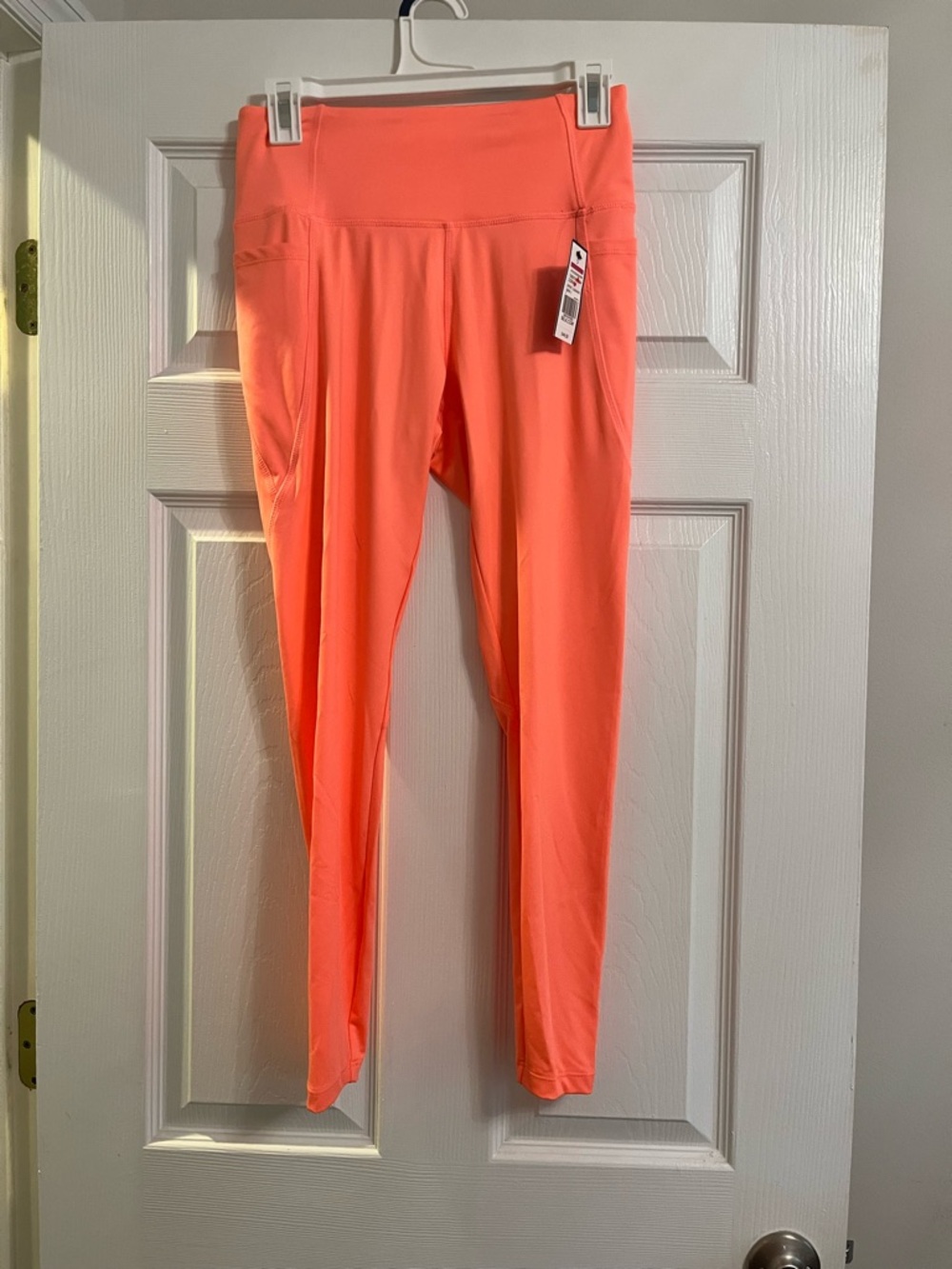 crown & ivy Coral High-Waist Active Leggings